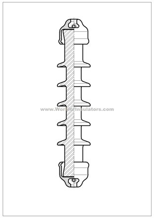 Suspension insulator LP 50//5/540