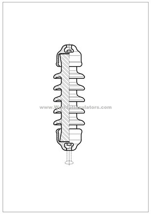 Suspension insulator LP 60/5/390