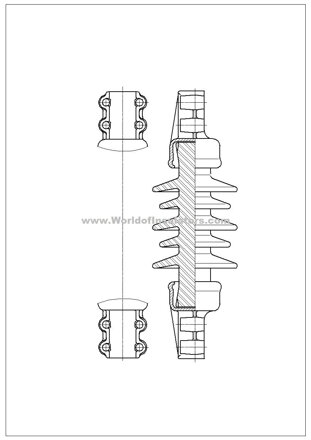 Railway insulator DZL 3b