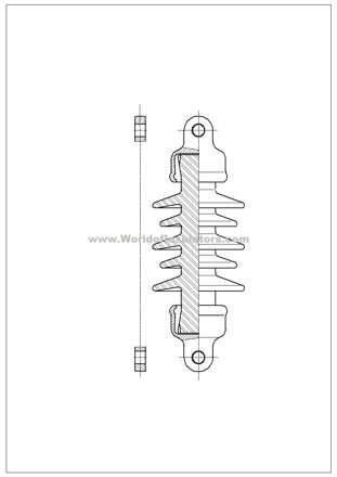 Railway insulator DZL 3c