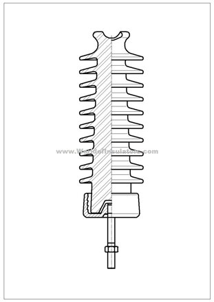 Post insulator R 250 N